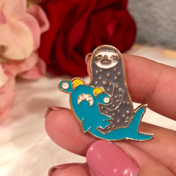 Jewelry - Sloth/Shark Pin